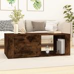 vidaXL Salontafel 100x50,5x35 cm bewerkt hout gerookt, Huis en Inrichting, Tafels | Salontafels, 100 tot 150 cm, Verzenden, Nieuw