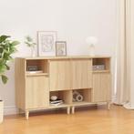 vidaXL Dressoirs 2 st 60x35x70 cm bewerkt hout sonoma, Huis en Inrichting, Kasten | Dressoirs, Verzenden, Nieuw, 50 tot 100 cm