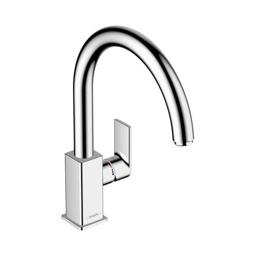 Keukenmengkraan HansGrohe Vernis Shape M35 Eengreeps Met, Doe-het-zelf en Verbouw, Sanitair, Kraan, Nieuw, Chroom, Ophalen of Verzenden