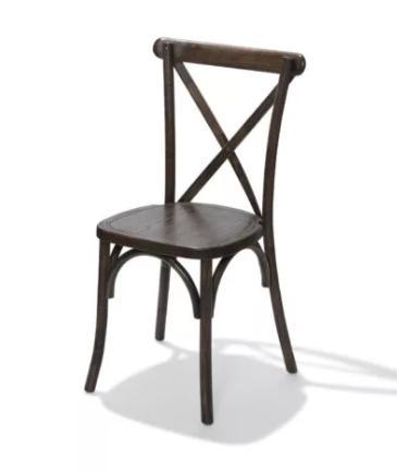 Crossback Stoel | Bruin | 48x47x88cm, Zakelijke goederen, Horeca | Keukenapparatuur, Verzenden