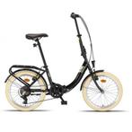 Pacto Eight Vouwfiets 20 Inch 6 Versnellingen Zwart, Ophalen of Verzenden, Nieuw