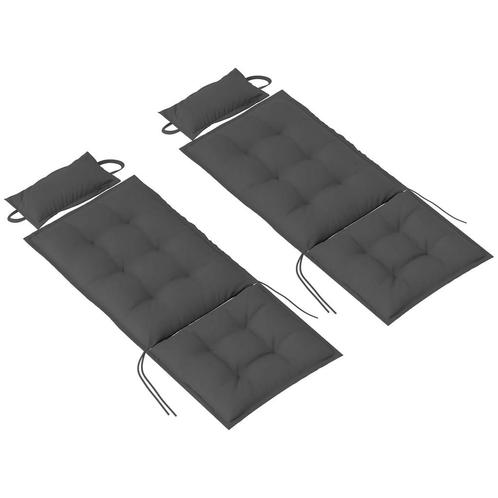 TRUUSK 2-delige Set Kussens Voor Zonnebed Waterafstotend Kus, Tuin en Terras, Overige Tuin en Terras, Nieuw, Verzenden