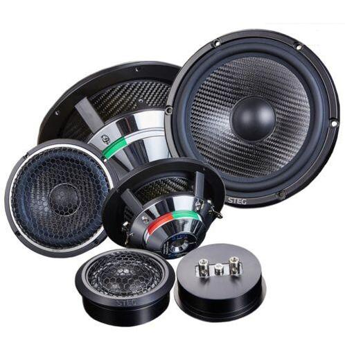 Steg Premium 3-way Set: Woofer 165mm + Mid 110mm + Tweeter, Auto diversen, Autospeakers, Nieuw, Verzenden