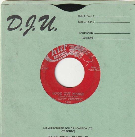 G. Davy Crockett - Look Out Mable + Did You Ever Love Som..., Cd's en Dvd's, Vinyl Singles, Verzenden