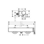 Douchekraan Opbouw HansGrohe Vivenis Eengreeps Chroom, Doe-het-zelf en Verbouw, Sanitair, Ophalen of Verzenden, Nieuw