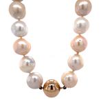 Vintage parel collier met een gouden sluiting 14 krt, Sieraden, Tassen en Uiterlijk, Kettingen, Ophalen of Verzenden, Nieuw