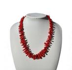 Koraal - Zilver - Halsketting