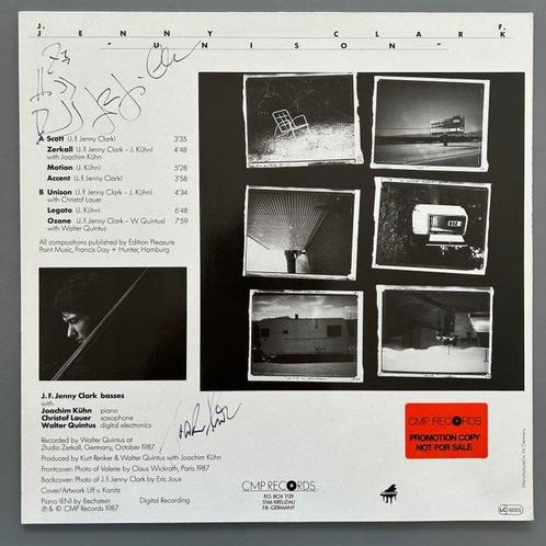 J. F. Jenny Clark - Unison (SIGNED by J. Clark & J. Kuhn!!), Cd's en Dvd's, Vinyl Singles