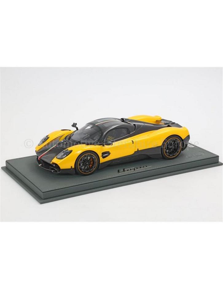 2023 PAGANI UTOPIA GIALLO GINEVRA BBR MODELAUTO X/100, Hobby en Vrije tijd, Modelauto's | 1:18