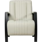 Leren fauteuil Glamour - Toledo Nebbia (crème), Huis en Inrichting, Fauteuils, Nieuw, Ophalen of Verzenden, 50 tot 75 cm, Industrieel, Modern, Retro