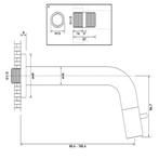 Inbouw Fonteinkraan Brauer Brushed Edition Inkortbaar RVS, Ophalen of Verzenden, Nieuw