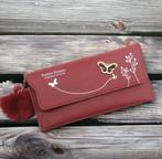 Rode Portemonnee met Vlinderdesign, Sieraden, Tassen en Uiterlijk, Portemonnees, Nieuw, Verzenden