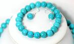 Turquoise Howliet Ketting, Armband, Oorbellen - Geen