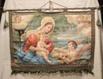 Banier / Wandtapijt - Madonna met Kindje Jezus, Engel en