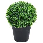 Kunstplanten met pot 2 st buxus bolvorming 32 cm groen, Nieuw, Verzenden