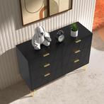 Commode - Dressoir - Ladekast - 100x34x73 cm - Zwart - UEV, Verzenden, Zo goed als nieuw