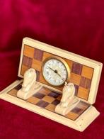 Tafelklok - Réveil de Luxe JAZ “Echic” - Antiek Hout -, Antiek en Kunst, Curiosa en Brocante