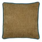 kussen met bies beige petrol 45x45cm*, Huis en Inrichting, Woonaccessoires | Overige, Verzenden, Nieuw