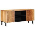 vidaXL TV-kast 105x33x46 cm massief acaciahout, Huis en Inrichting, Woonaccessoires | Cd- en Dvd-rekken, Verzenden, Nieuw