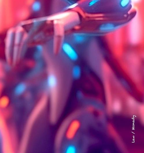 Monady (1999) - Robotic Life - Night Clubbing, Antiek en Kunst, Kunst | Schilderijen | Modern