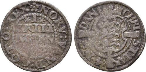 1 Skilling 1613 ? Denmark: Christian Iv, 1588-1648:, Postzegels en Munten, Munten | Europa | Niet-Euromunten, Verzenden