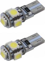 T10 autoverlichting 2 stuks | LED 5-SMD daglichtwit 6000K |, Verzenden, Nieuw