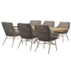 Tivoli Lido dining tuinset 240x110xH75 cm 7 delig sand, Tuin en Terras, Ophalen of Verzenden, Nieuw
