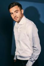 Suitable Satin Overhemd Wit maat 38 Heren, Kleding | Heren, Overhemden, Verzenden, Nieuw, Wit, Suitable