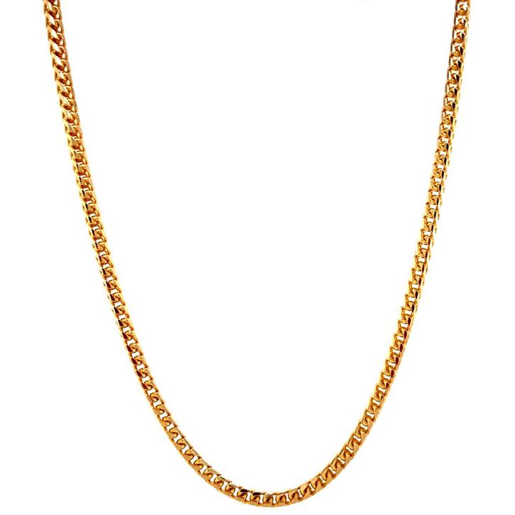 Gouden vossenstaart collier 42 cm 14 karaat, Sieraden, Tassen en Uiterlijk, Kettingen, Goud, Zo goed als nieuw, Goud, Verzenden