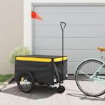Fietstrailer 45 kg ijzer zwart en geel (Auto-Fiets), Nieuw, Verzenden
