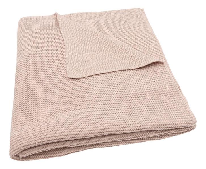 Jollein Basic Knit Wild Rose 100 x 150 cm Ledikantdeken, Kinderen en Baby's, Dekens, Slaapzakjes en Inbakerproducten, Nieuw, Verzenden