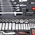 Doppen- en bitset - Incl. ratels / steeksleutels - 215-delig, Verzenden, Nieuw