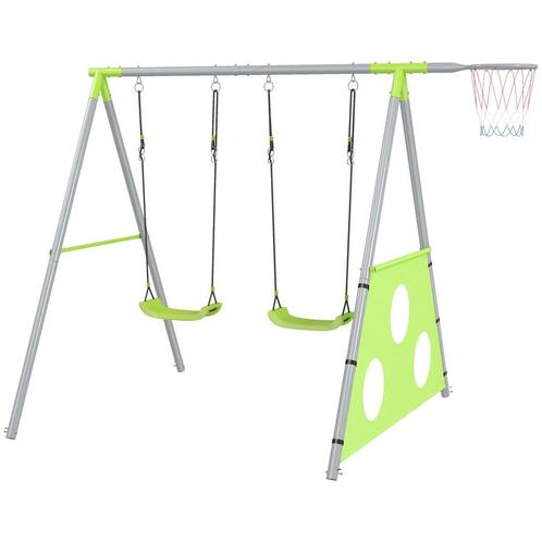 TRUUSK AIYAPLAY 3 In 1 Schommelrek Buitenschommel Met 2 Scho, Kinderen en Baby's, Speelgoed | Buiten | Zandbakken, Nieuw, Verzenden