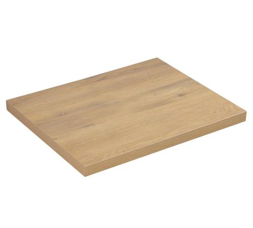 Bovenblad Angela 60 x 48 x 3,5 cm - Eiken - Wastafelblad, Huis en Inrichting, Badkamer | Badkamermeubels, Nieuw, Verzenden