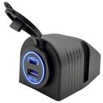 ProRide 12V USB/USB C Stopcontact 2 Poorten Opbouw met, Verzenden, Nieuw