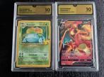 Pokémon - 2 Graded card - Venusaur, Charizard 15 / 018 Foil, Nieuw