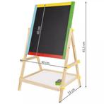 Kruzzel Houten Dubbelzijdig Bord - 65,5 x 40 x 33 cm - Kr..., Ophalen of Verzenden, Nieuw