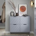 Smalle Schoenenkast met 4 Kleppen – 8-Vaks Wit Schoenenrek, Huis en Inrichting, Kasten | Schoenenkasten, Verzenden, Nieuw