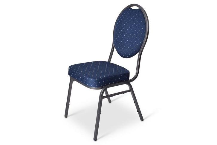 Stapelstoel | Milos - Blauw, Huis en Inrichting, Stoelen, Nieuw, Kunststof, Ophalen of Verzenden