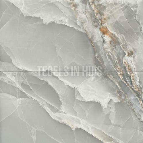 Vloertegel / wandtegel onix marmer grijs gepolijst 60x120, Doe-het-zelf en Verbouw, Tegels, Vloertegels, Nieuw, 10 m² of meer