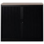 Roldeurkast Basic 105 x 120 cm incl. 2 legborden - Zwart, Ophalen of Verzenden, Nieuw in verpakking