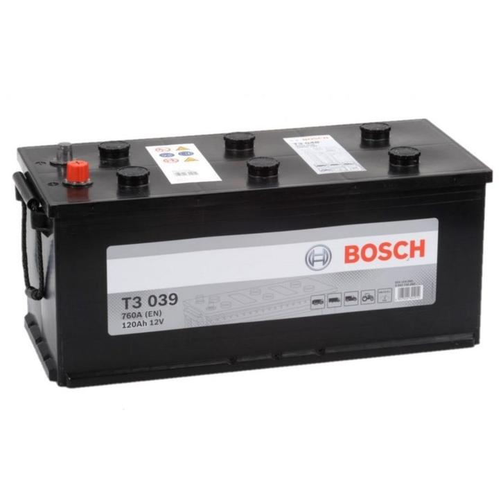 Bosch Startaccu 12 volt 120 ah T3 039 Black truckline, Watersport en Boten, Accessoires en Onderhoud, Nieuw, Ophalen of Verzenden