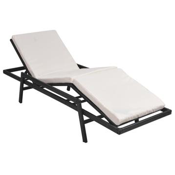 Zwart Rattan Ligbed - Bespaar 35%! Tweedekansje voor Jou! beschikbaar voor biedingen
