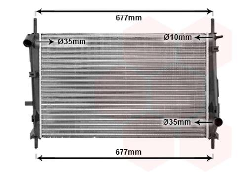 RADIATOR VOOR FORD MERCURY COUGAR 1999-2002 1024051, Auto-onderdelen, Airco en Verwarming, Nieuw, Ophalen of Verzenden