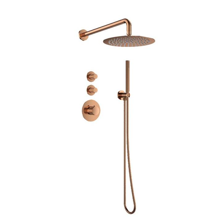 Sani Royal Pro Inbouw Regendouche Brons Geborsteld Messing, Doe-het-zelf en Verbouw, Sanitair