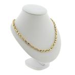 Bicolor gouden anker schakel collier | 44,5 cm, Sieraden, Tassen en Uiterlijk, Kettingen, Ophalen of Verzenden, Gebruikt, Overige kleuren