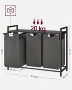 Wasmand met 3 Compartimenten en Opbergplank, Verzenden, Nieuw