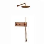 Inbouw regendouche met wandarm 20cm douchekop copper, Doe-het-zelf en Verbouw, Sanitair, Verzenden, Nieuw