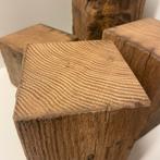 Handgemaakte 19e-eeuws eiken sokkels / zuilen – 14x14 cm, Verzenden, Nieuw