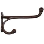 Kapstokhaak zwaar recht 19 cm ijzer geroest, Verzenden, Nieuw